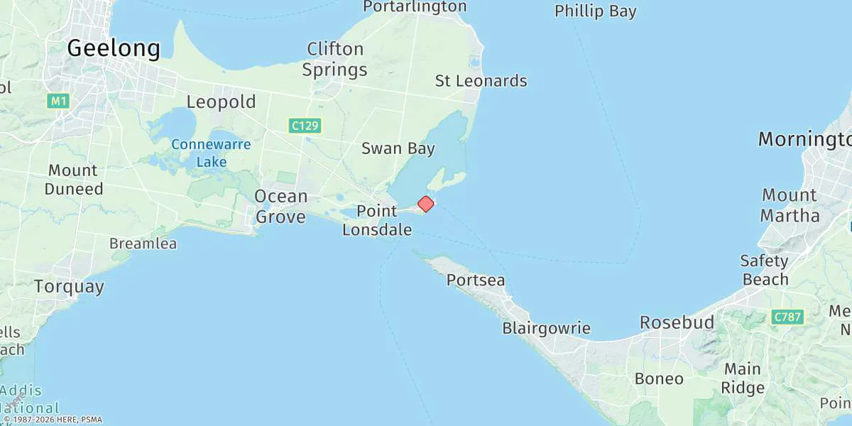 Map preview for Queenscliff