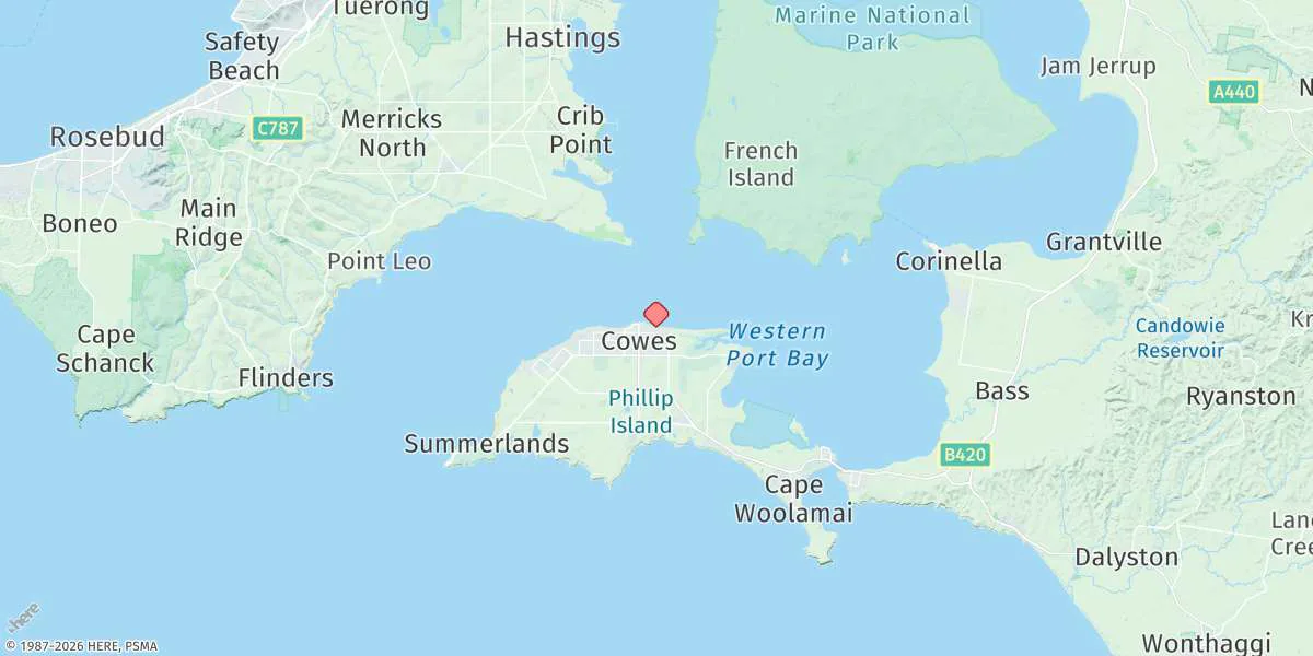 Map preview for Cowes Jetty