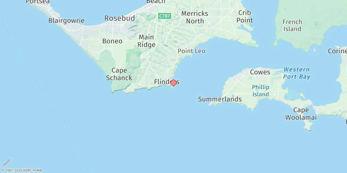 Map preview for Flinders Jetty