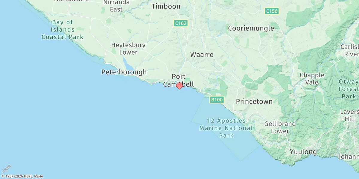 Map preview for Port Campbell