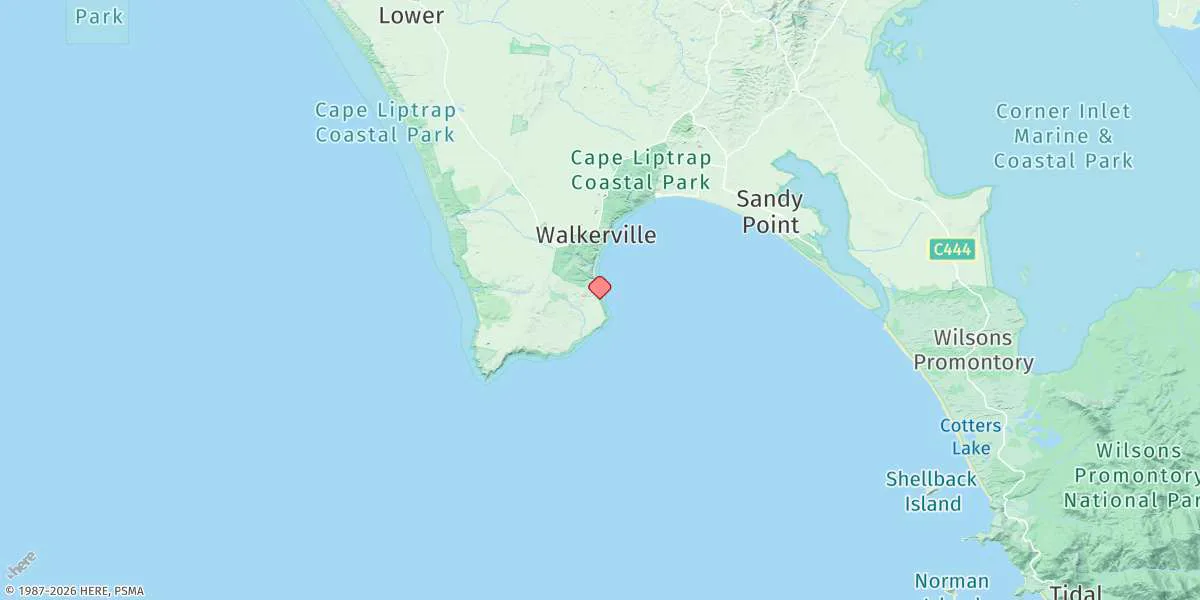 Map preview for Waratah Bay