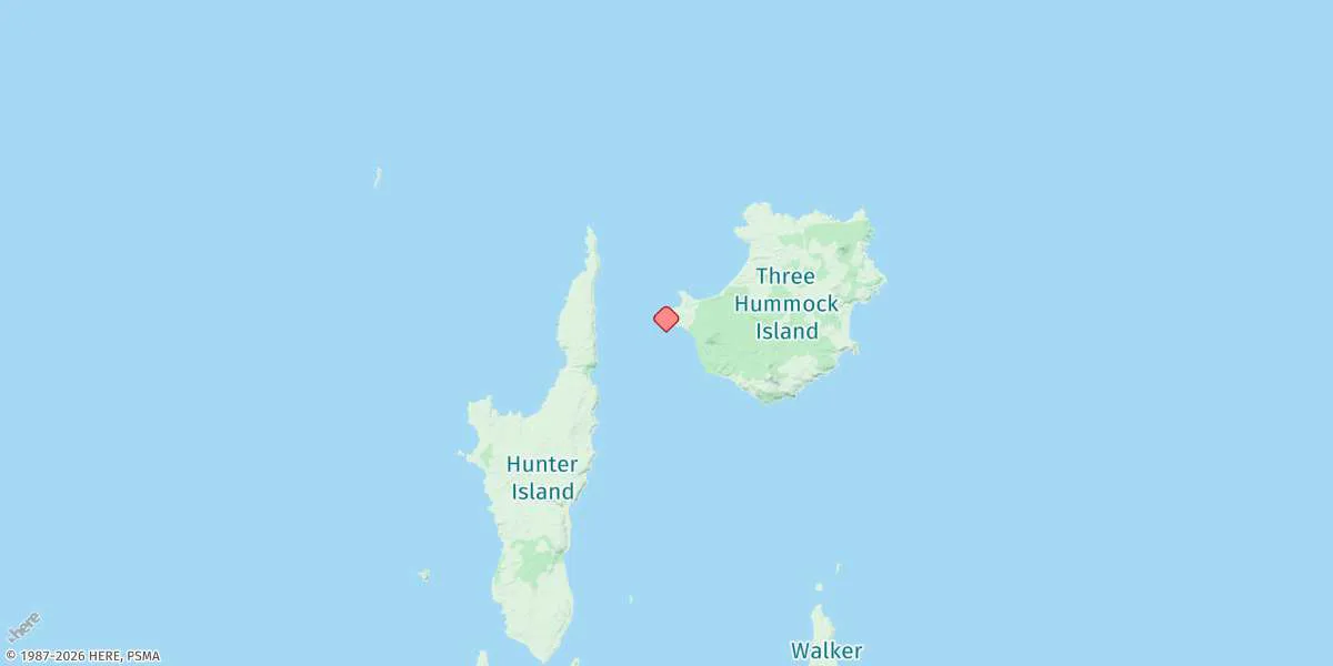 Map preview for Three Hummock Island