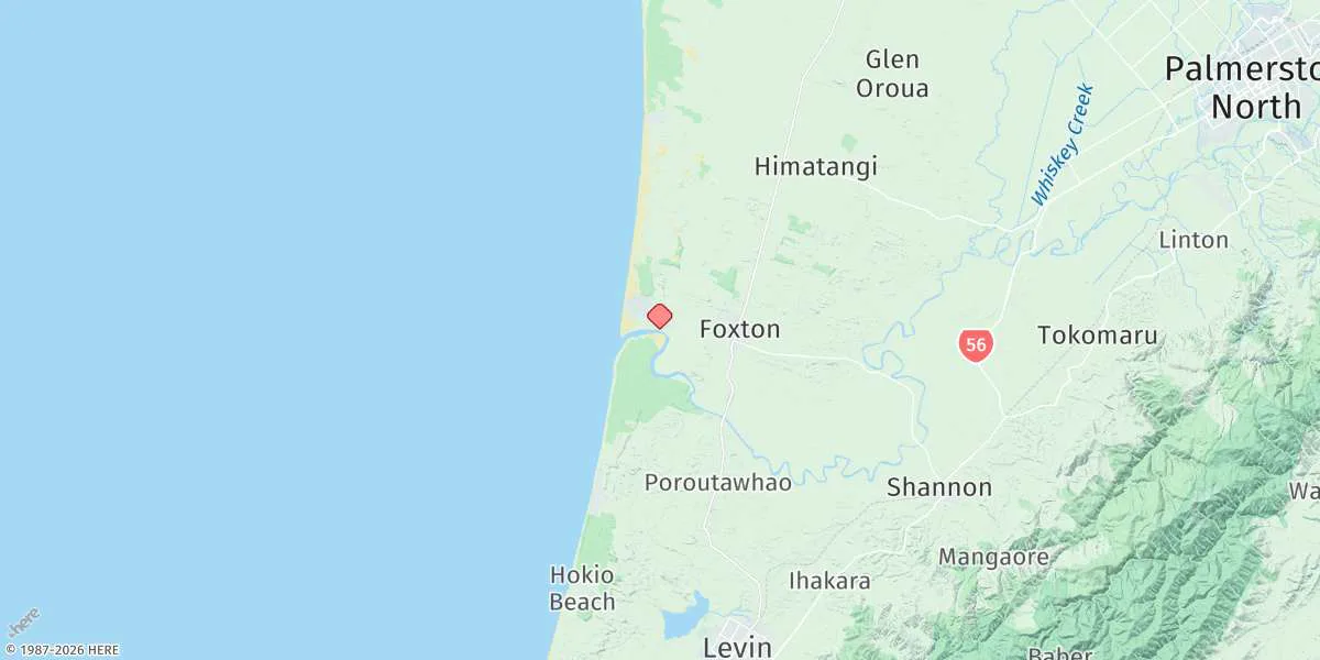Map preview for Manawatu River Entrance