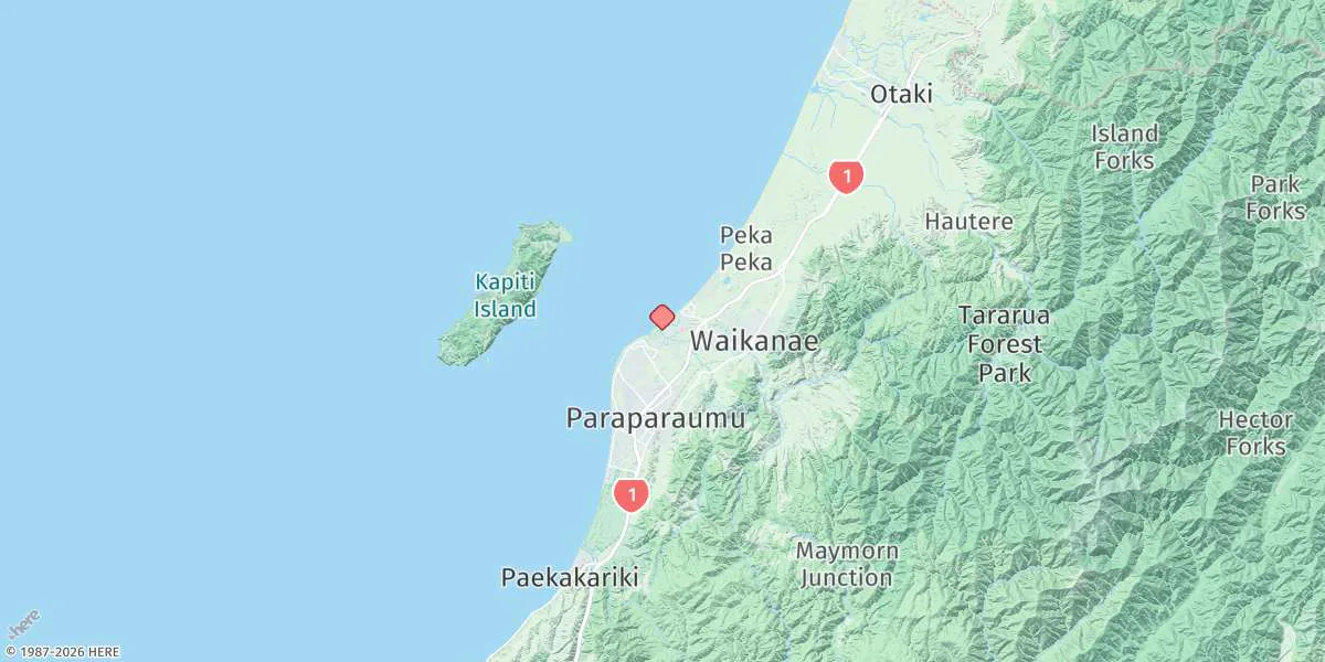Map preview for Waikanae River Entrance