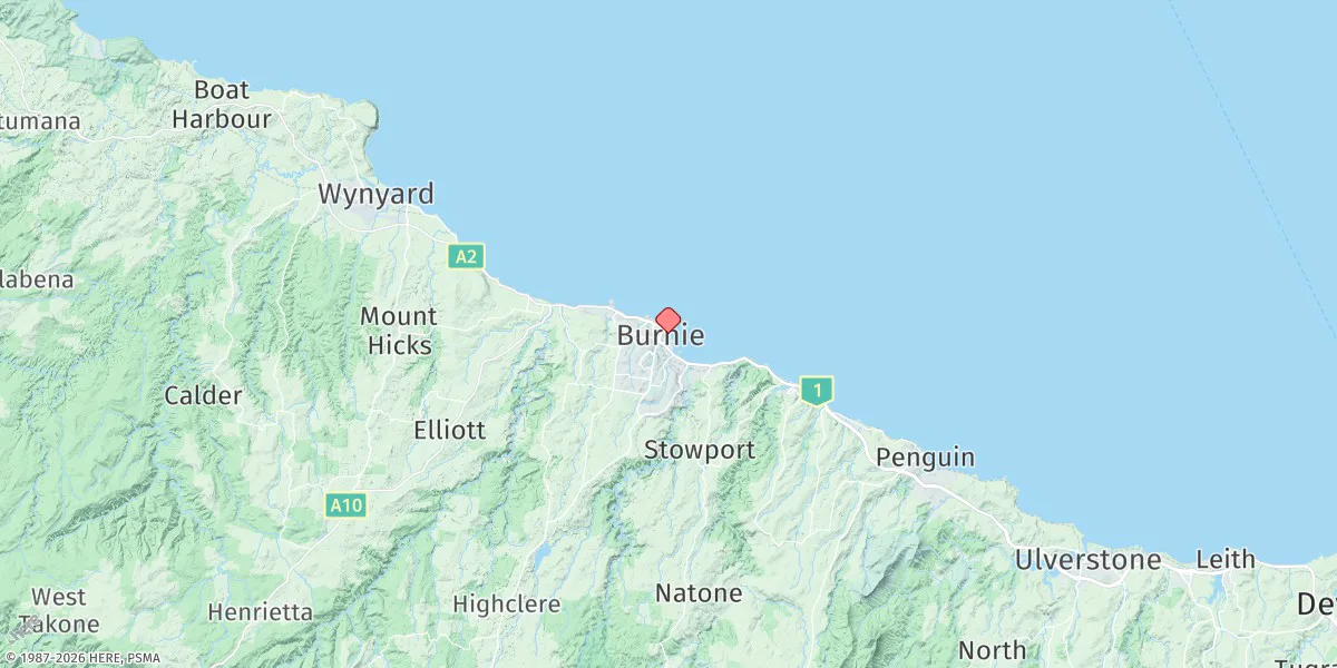 Map preview for Burnie