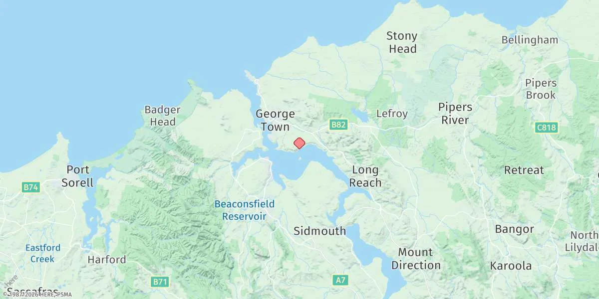 Map preview for Bell Bay
