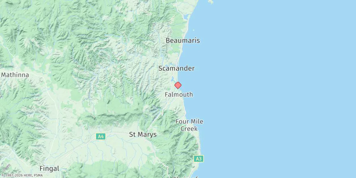 Map preview for Falmouth