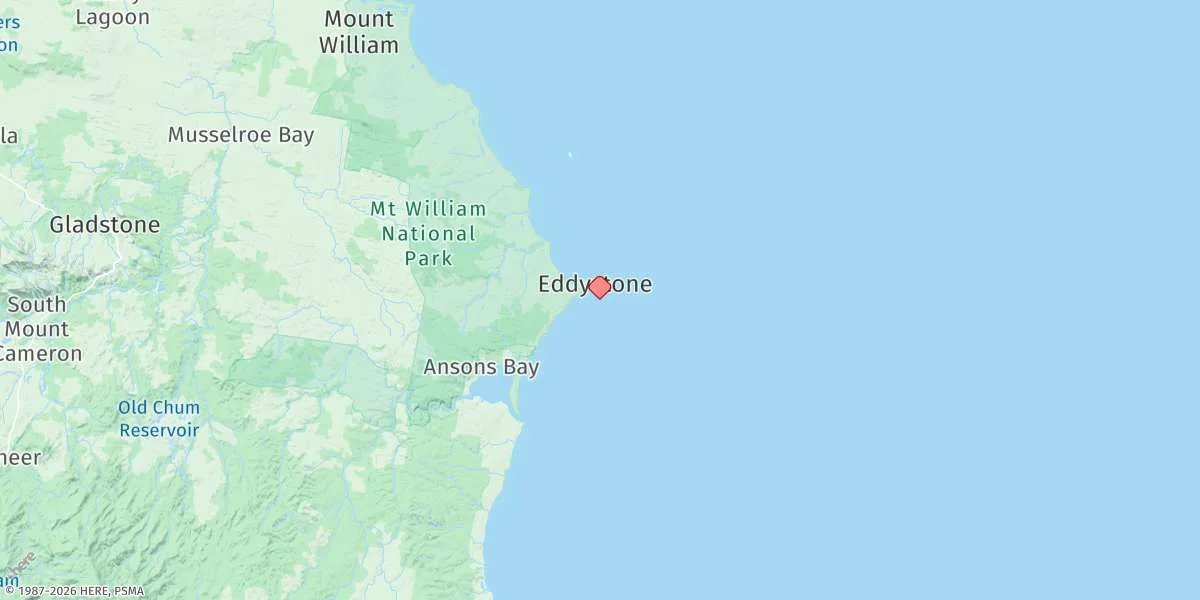 Map preview for Eddystone Point