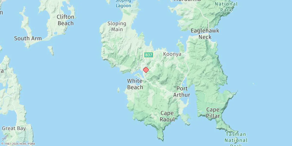 Map preview for Parsons Bay
