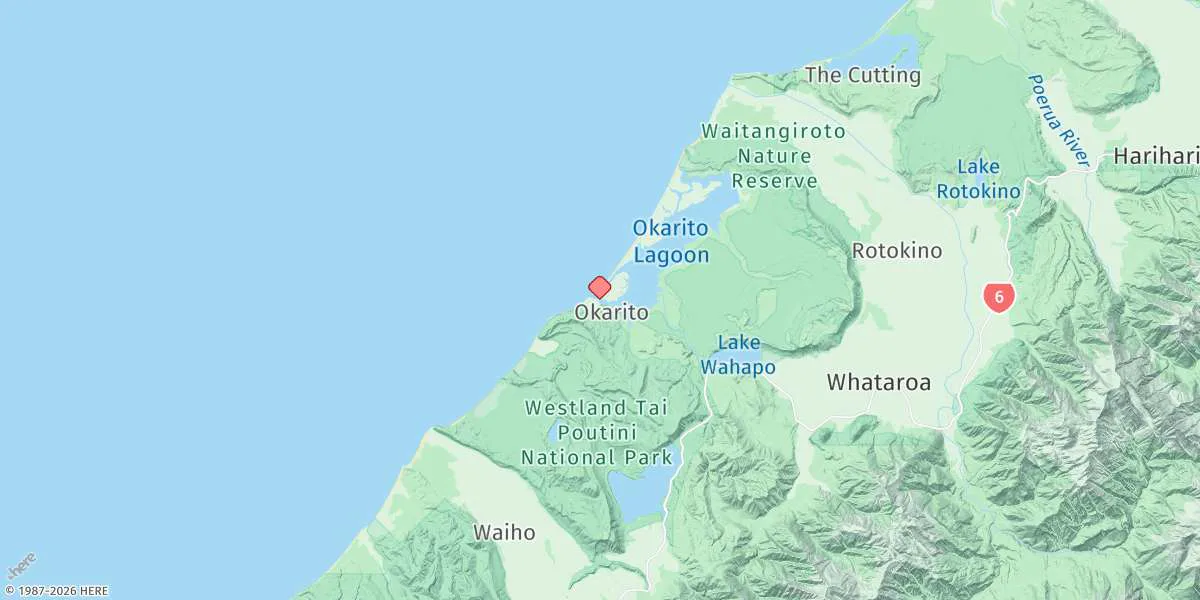Map preview for Okarito