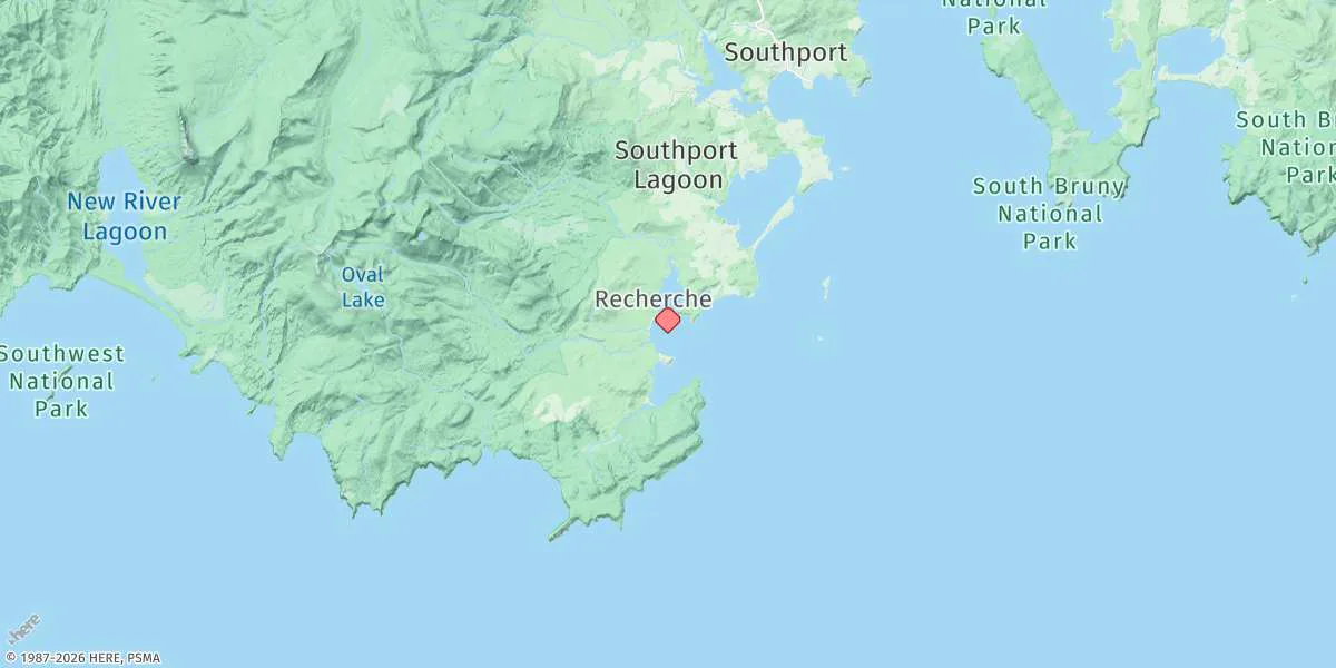 Map preview for Recherche Bay