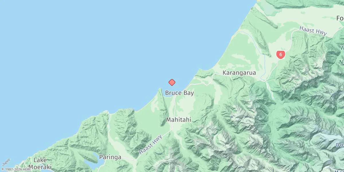 Map preview for Bruce Bay
