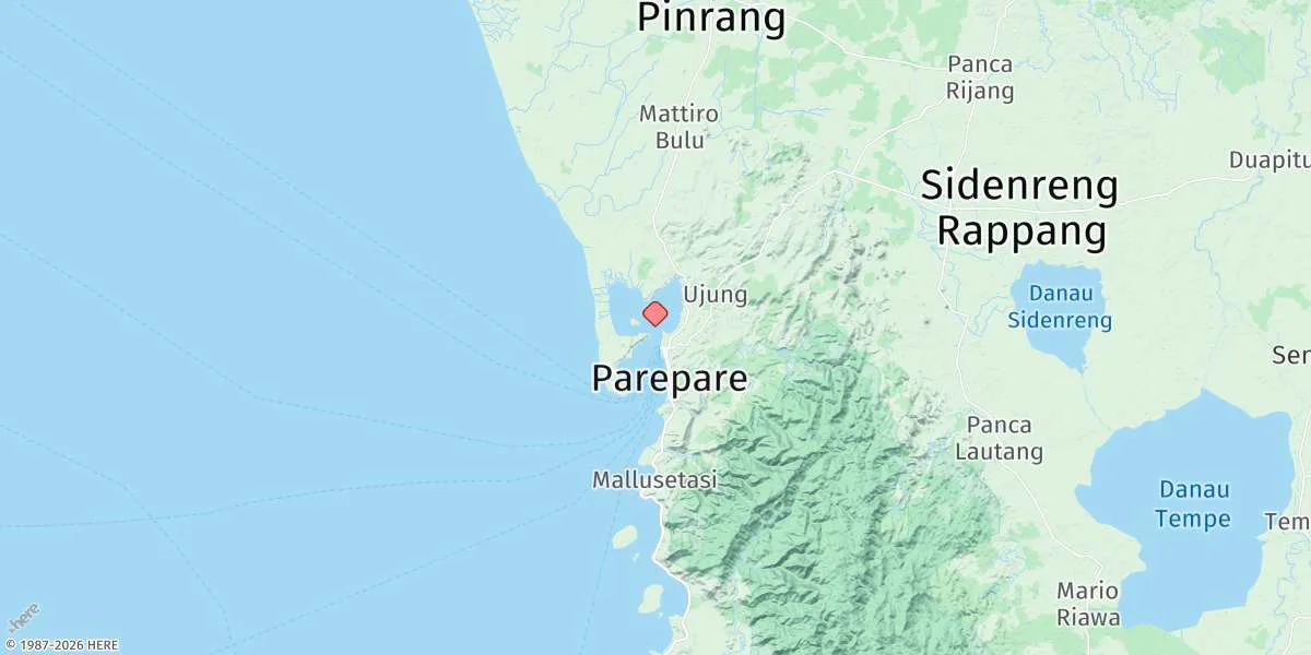 Map preview for Teluk Parepare