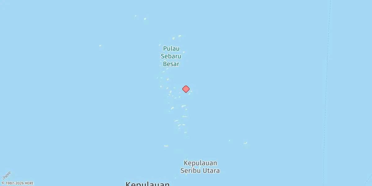 Map preview for Pulau-pulau Seribu
