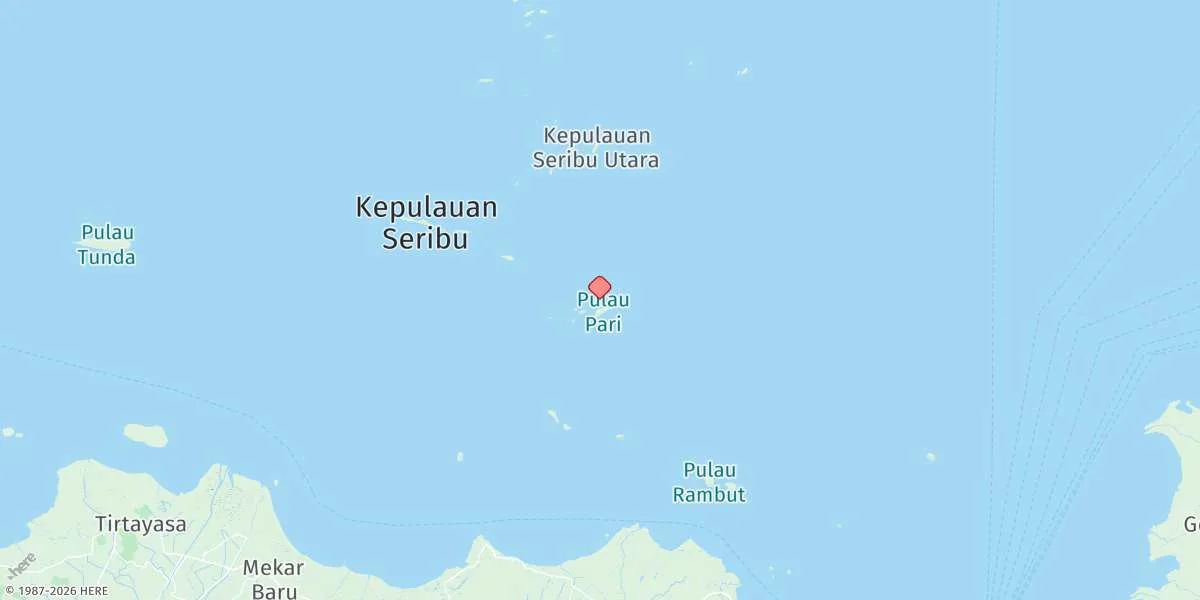 Map preview for Pulau Pari