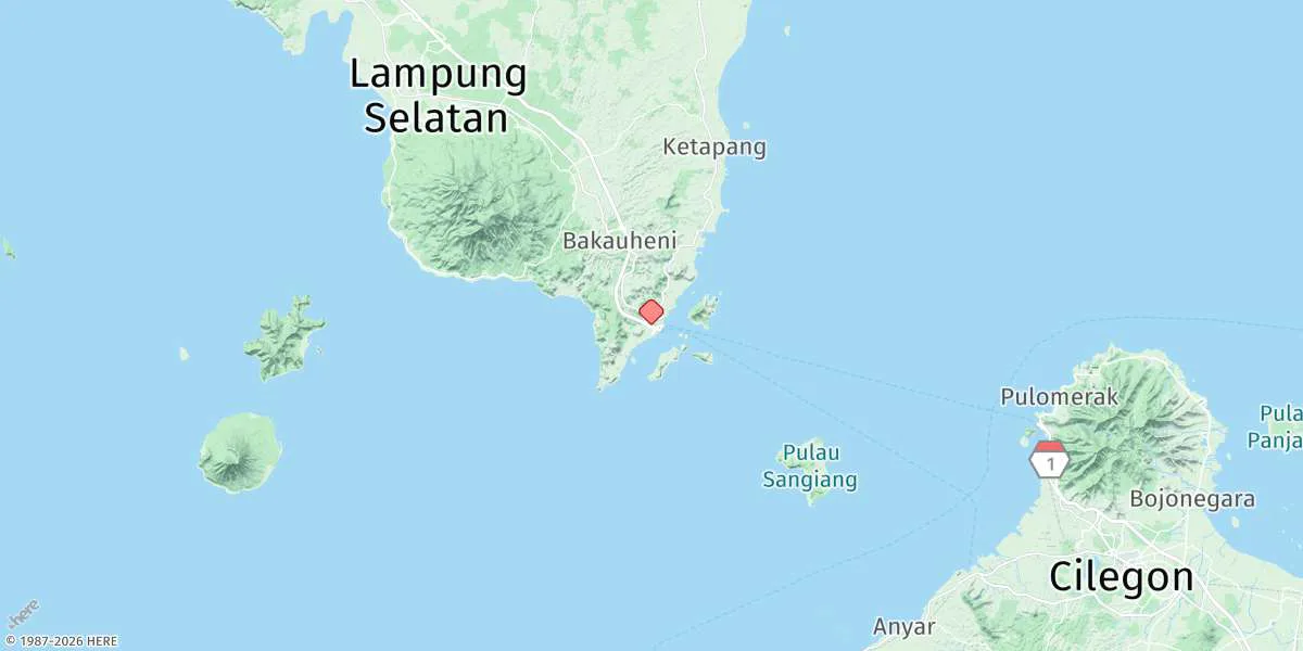 Map preview for Bakauhuni