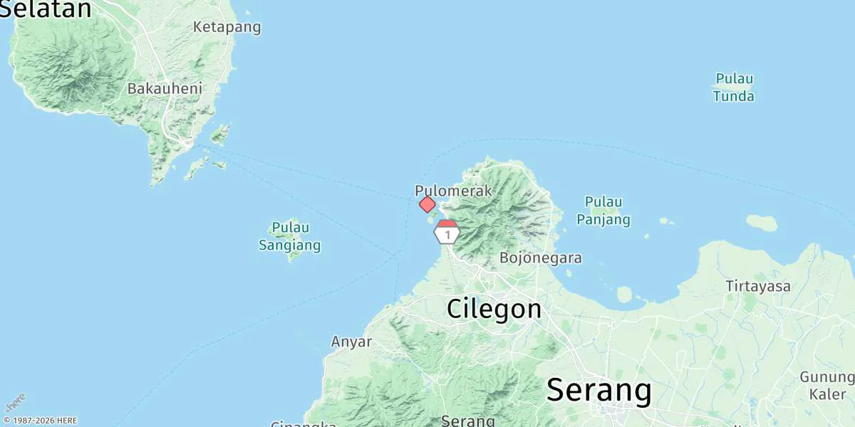 Map preview for Pulau Merak Besar