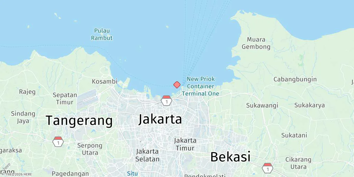 Map preview for Tanjungpriok