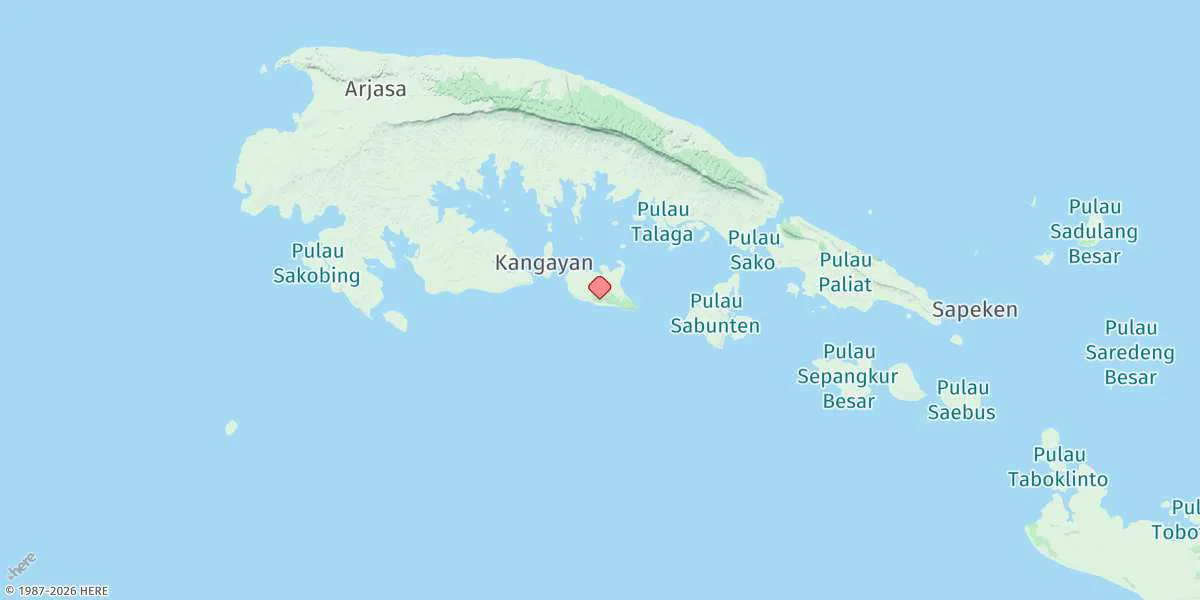 Map preview for Pulau Saubi