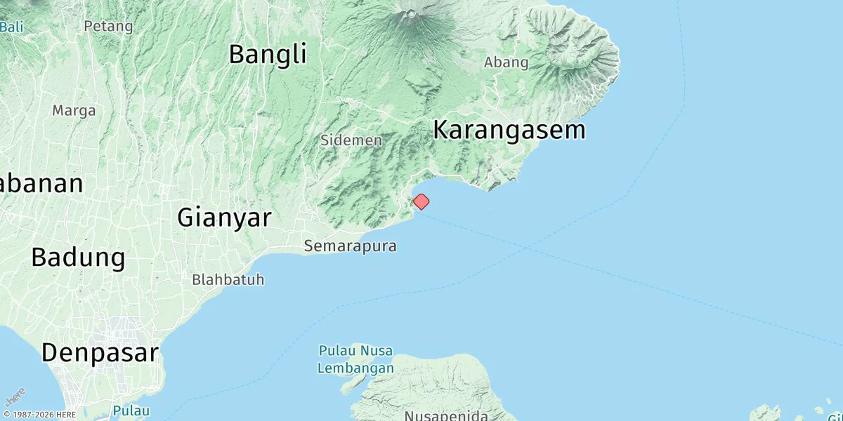 Map preview for Teluk Padang