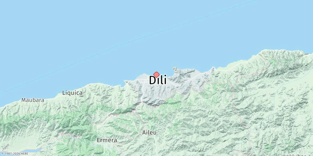 Map preview for Dili