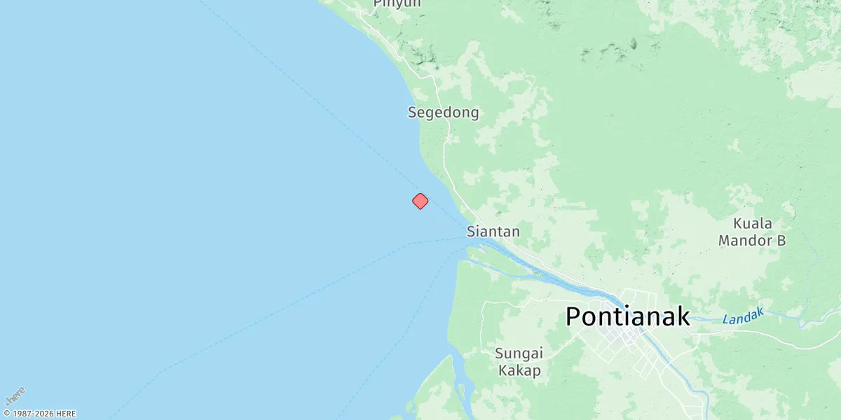 Map preview for Pontianak Outer Bar (Kleine Kapoeas)