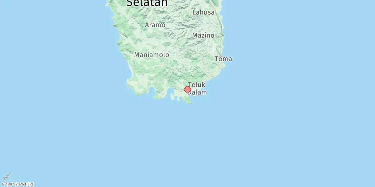 Map preview for Teluk Dalam
