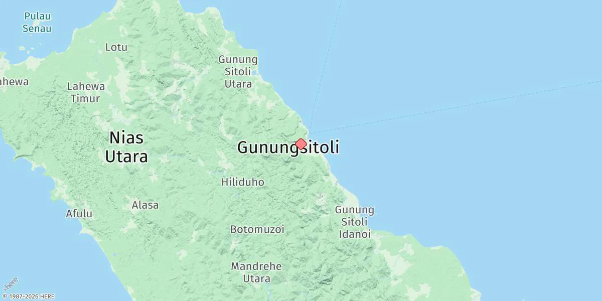 Map preview for Gunungsitoli