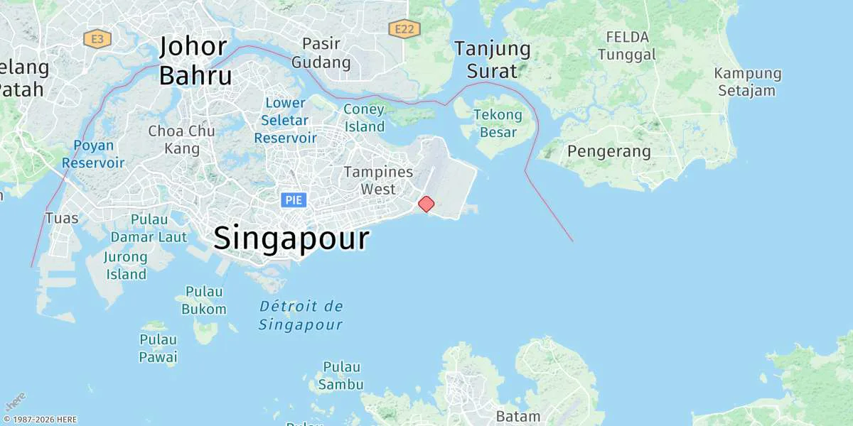 Map preview for Tanah Merah