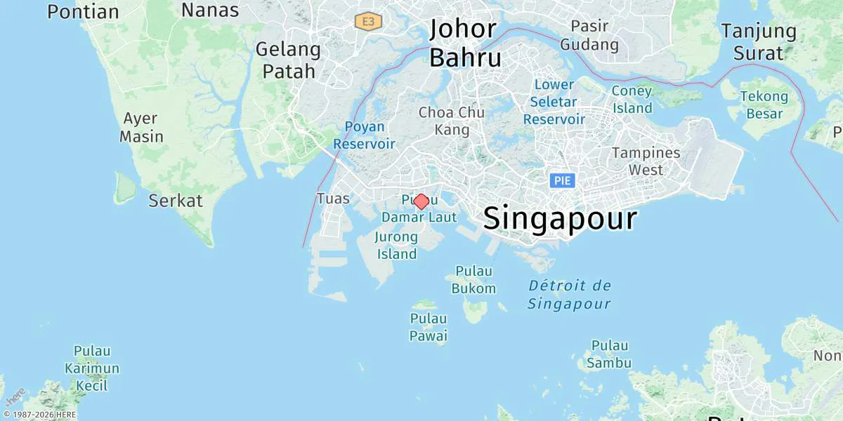 Map preview for Jurong Wharf