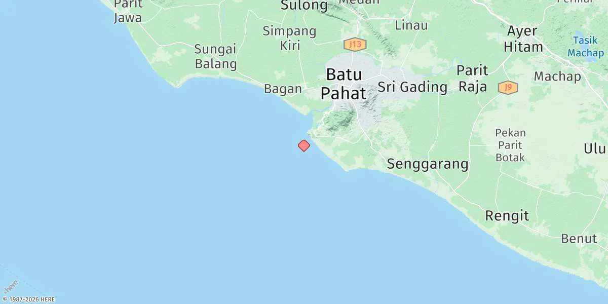 Map preview for Kuala Batu Pahat