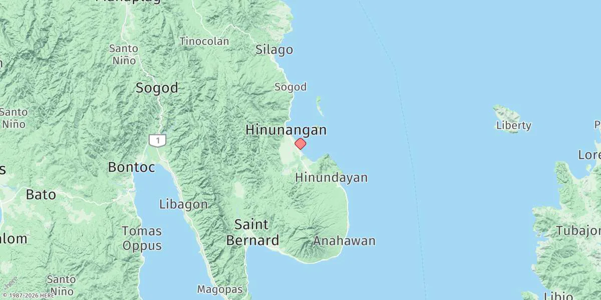Map preview for Hinunangan Bay
