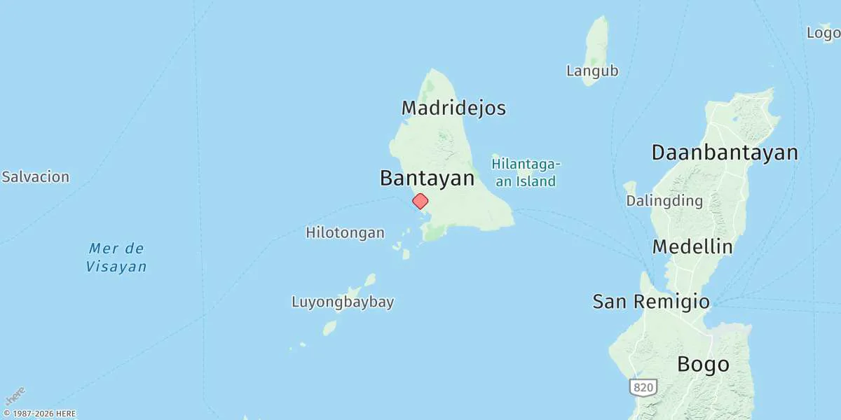 Map preview for Bantayan Island