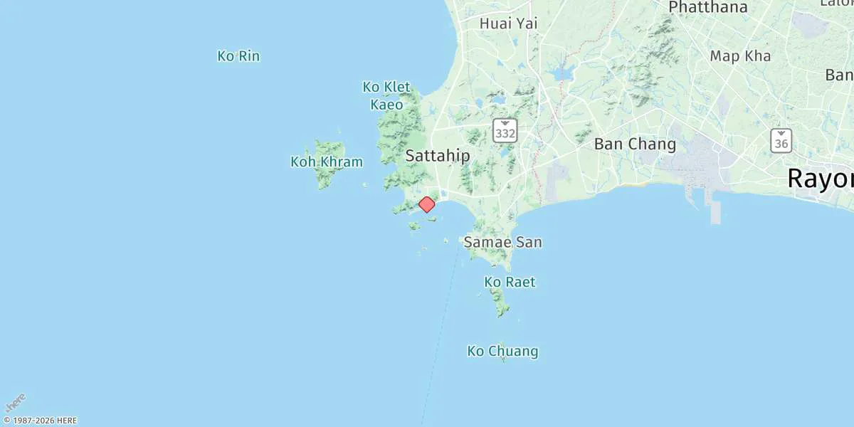 Map preview for Ao Sattahip