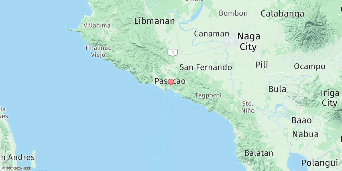 Map preview for Pasacao