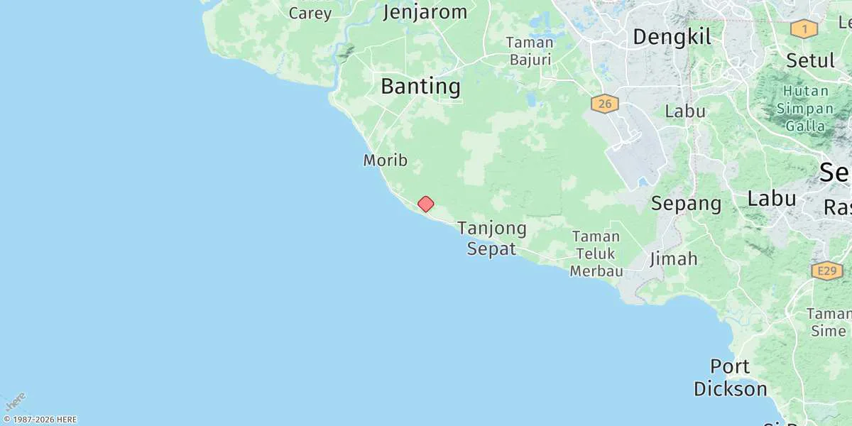 Map preview for Tanjung Gabang