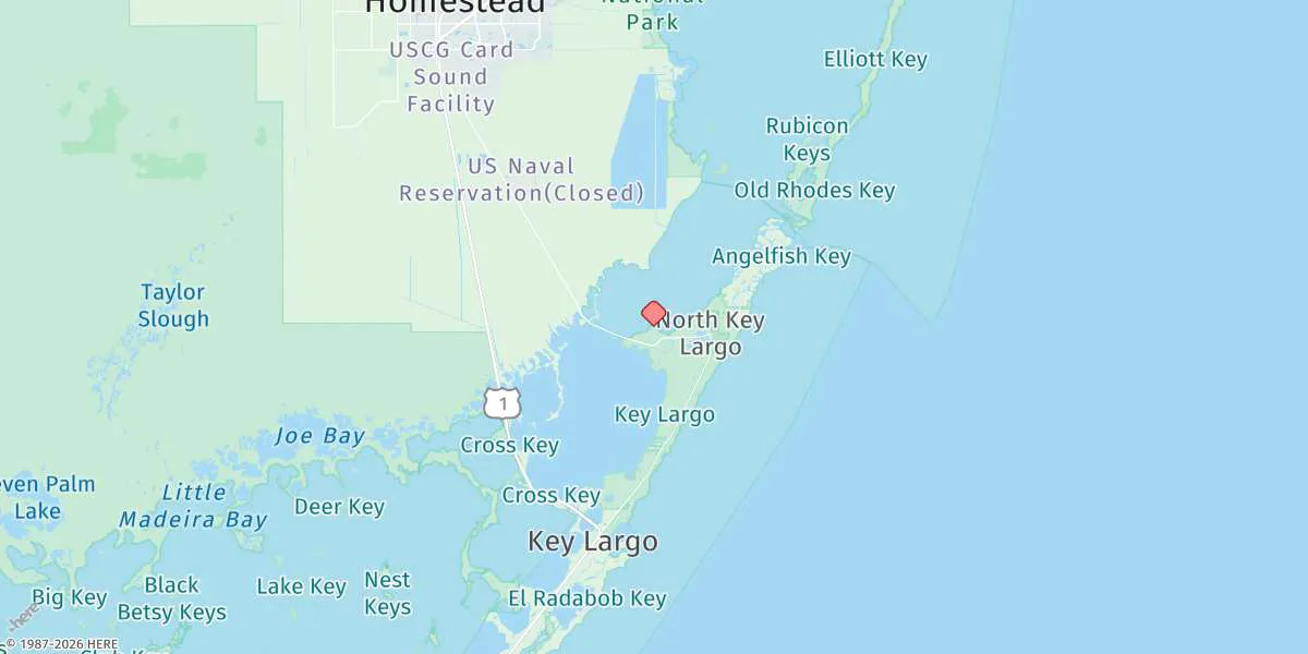 Map preview for Cormorant Point, Key Largo, Card Sound