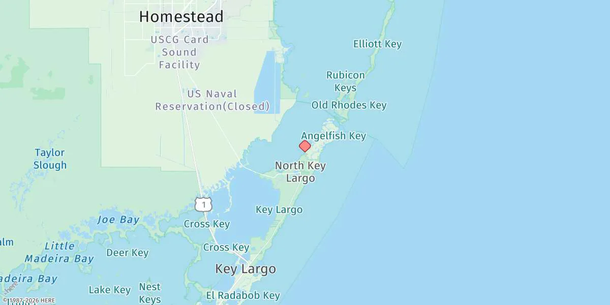 Map preview for Wednesday Point, Key Largo, Card Sound