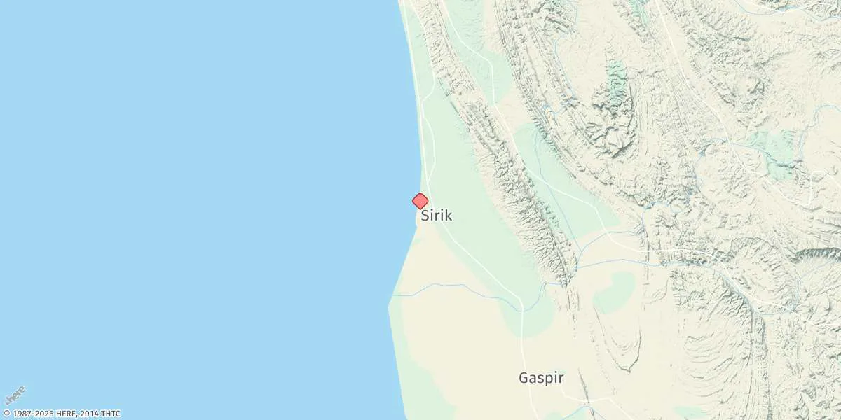 Map preview for Bandar-e Sirik