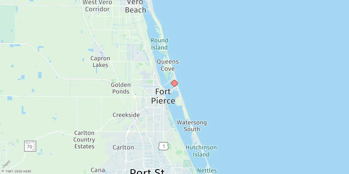 Map preview for Fort Pierce Inlet, Binney Dock