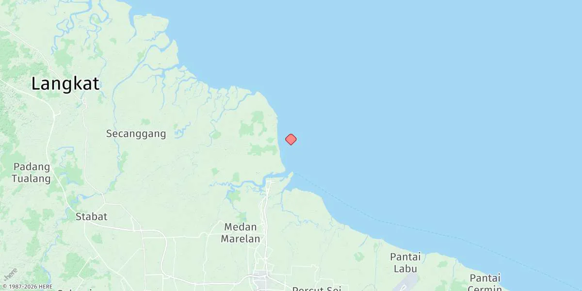 Map preview for Belawan Channel