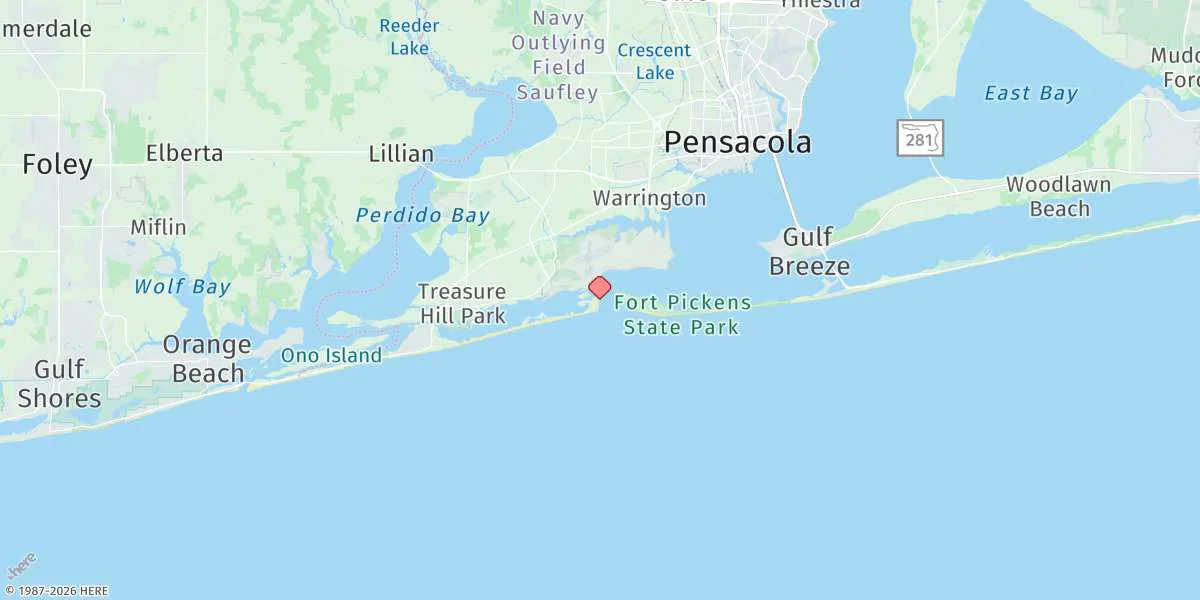 Map preview for Fort Mcree Breakwater