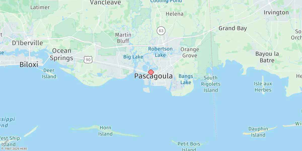 Map preview for Pascagoula Noaa Lab