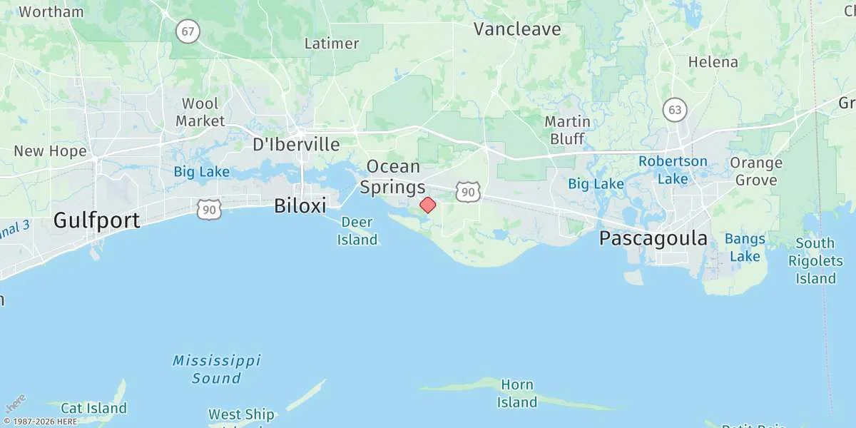 Map preview for Hollingsworth Point, Davis Bayou