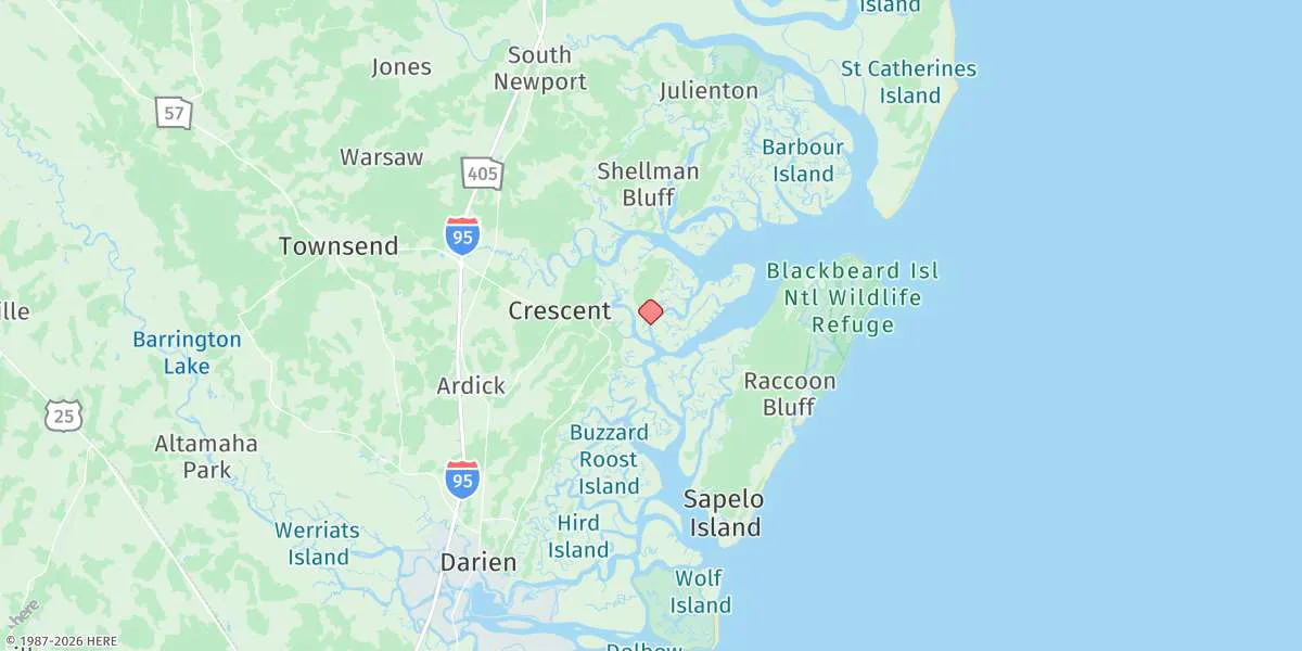 Map preview for Creighton Narrows Entrance, Crescent River