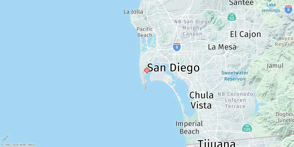 Map preview for San Diego, Quarantine Station