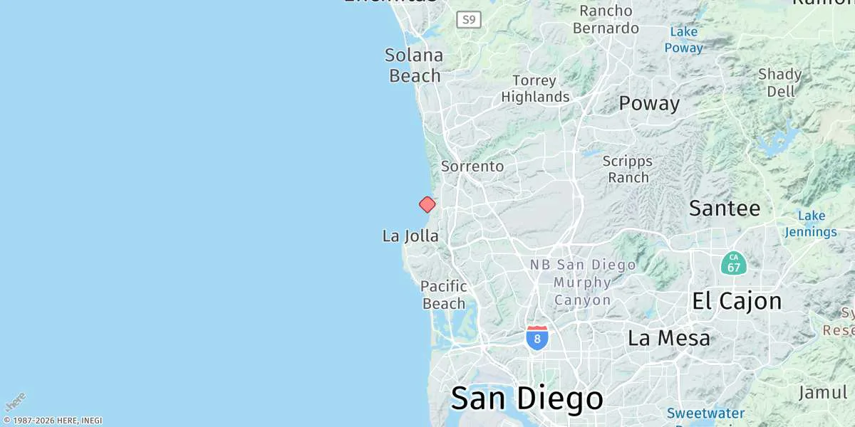 Map preview for La Jolla (Scripps Institution Wharf)