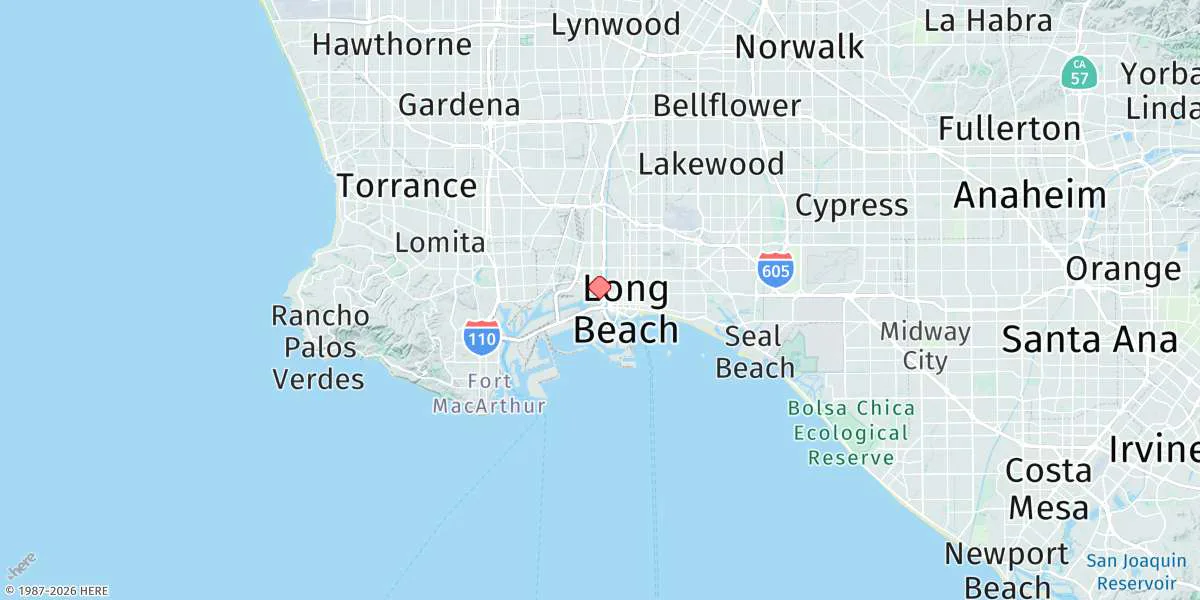 Map preview for Long Beach, Inner Harbor