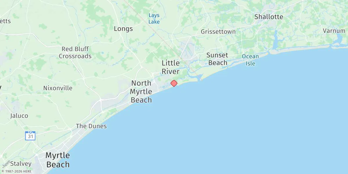 Map preview for Hog Inlet Pier