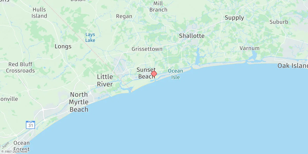 Map preview for Tubbs Inlet, North Carolina